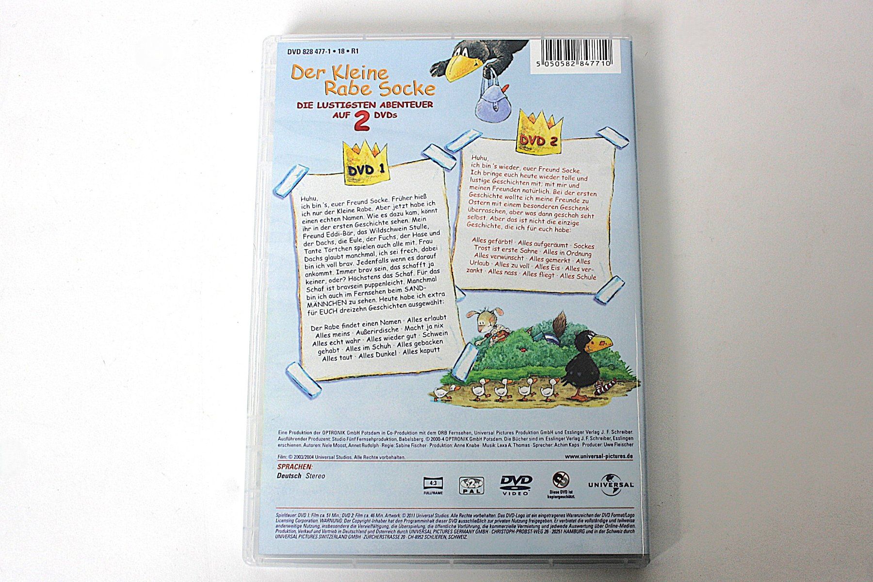 Tutti i DVDs: Der Kleine Rabe Socke 2DVDs – Usato da Zollikofen venduto da Restwert_Zollikofen 1