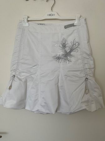 Sportalm Austria Design toller Sommer Rock Gr 38 weiss NEU