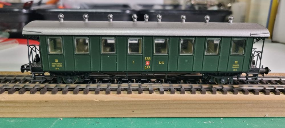 Liliput H0 / Dc 838 00 Voiture de Poste Dbp / Allemand Fédérale