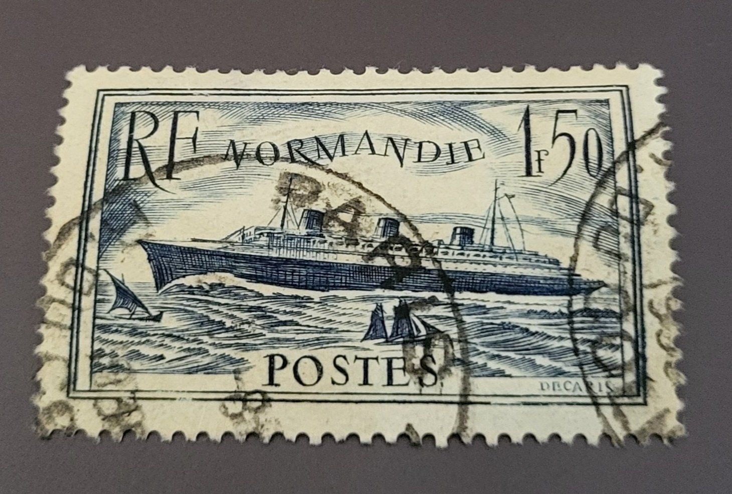 Tutti i francobolli: Frankreich 1935 Schiffe briefmarke – Usato da St Gallen venduto da Stampsalshobby