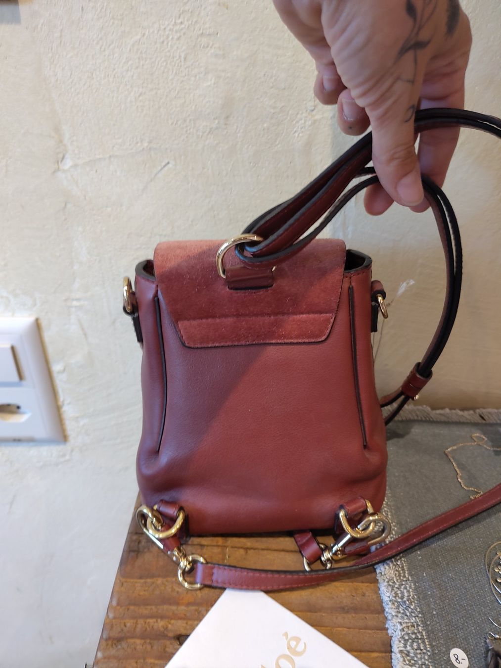 Chloé Borse da donna: Chloe backpack mini bordeaux – Usato da Losone venduto da ell_nora89 9