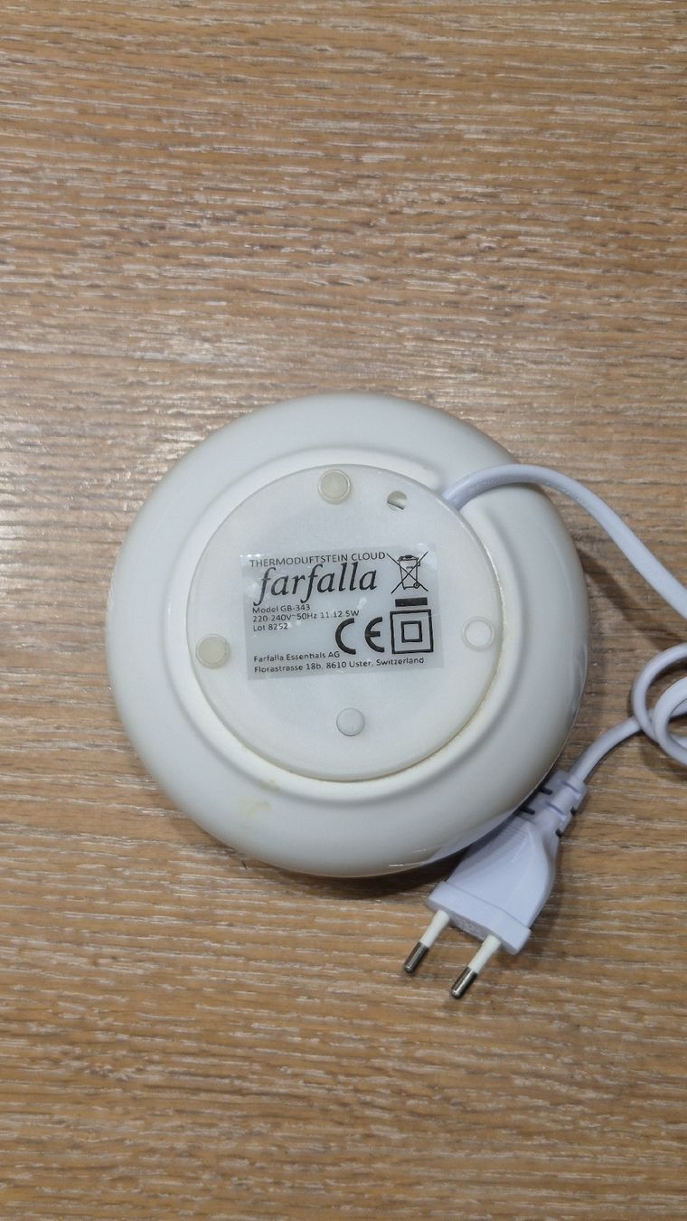 Farfalla Duftöldiffusoren: Farfalla Thermoduftstein Cloud (neuwertig) – Gebraucht aus Wiesendangen von Joker24 1
