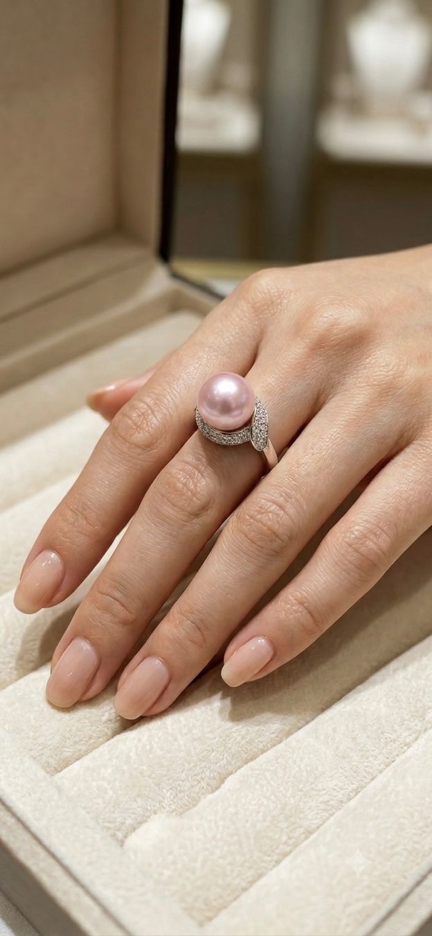Anelli: 10mm Top Glanz Süsswasser Perle Ring – Nuovo e nell'imballaggio originale da Sarnen venduto da yingsperlen 3