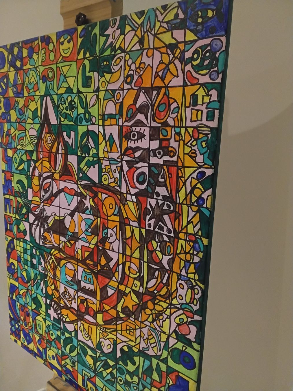 Dipinti: Acrylic Gemalde Eichhörnchen mit Nuss 60 cm x 80 cm – Nuovo (secondo la descrizione) da Bellikon venduto da MellonCollieMitTwint 1