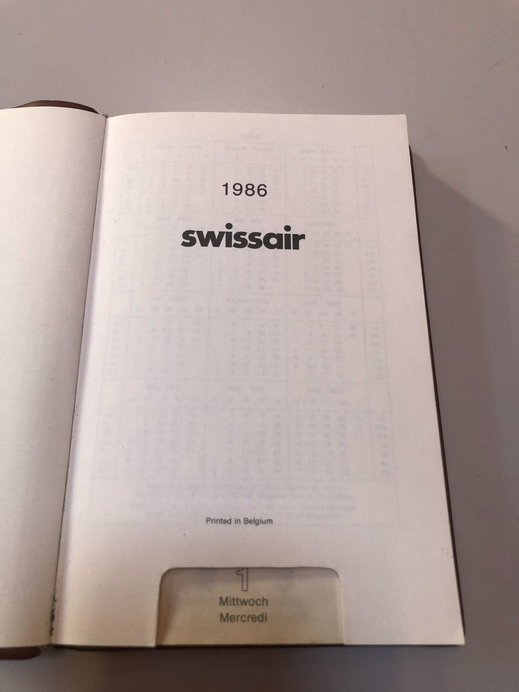 Calendari: Swissair Agenda 1986 – Usato da Weiningen ZH venduto da dbuchi 1