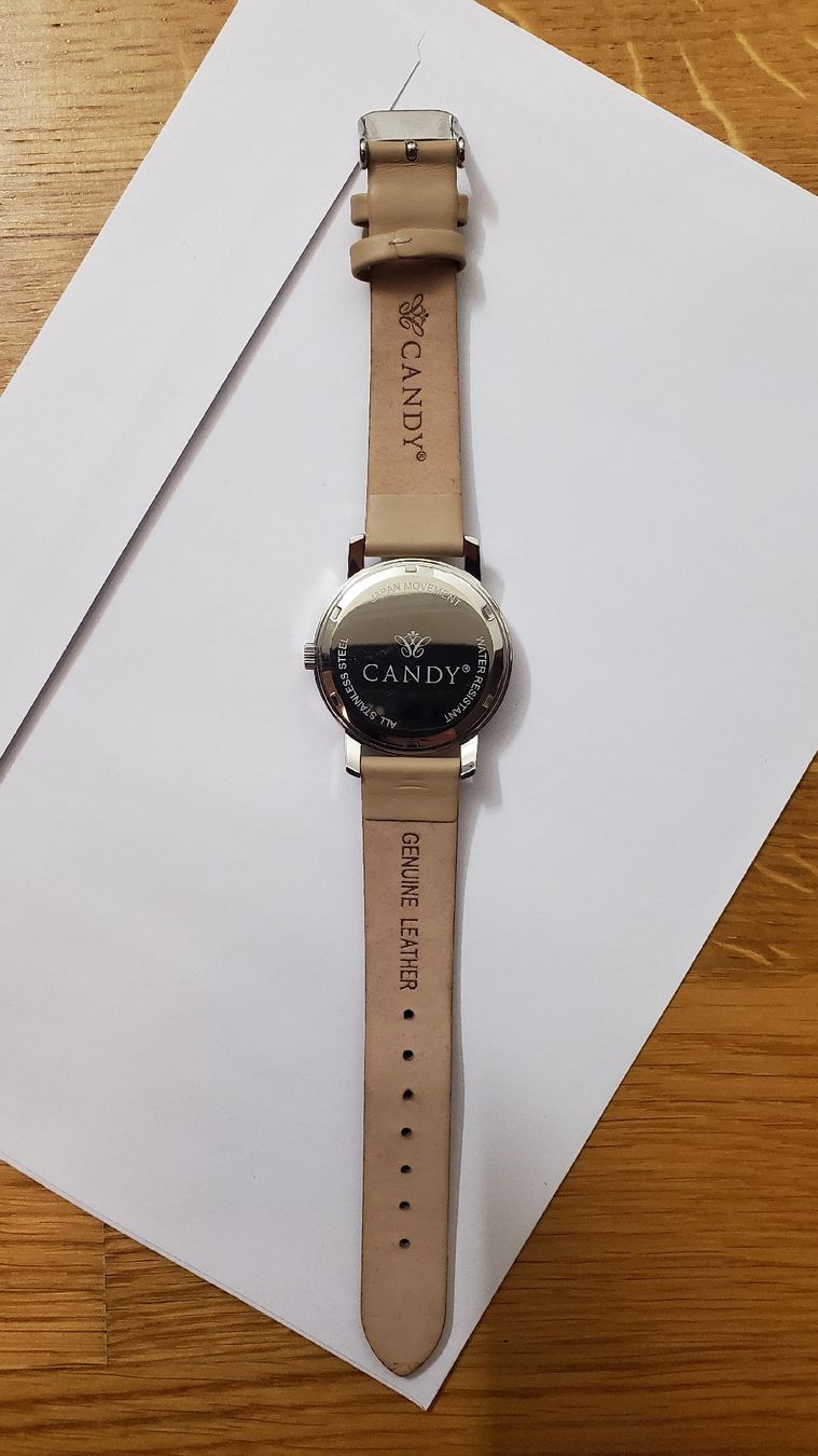 Bracciali & Braccialetti: CANDY Uhr mit Lederarmband neuwertig – Nuovo (secondo la descrizione) da Uster venduto da lof_2xmz 2