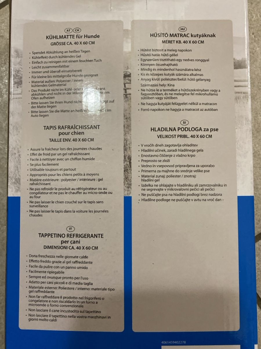 Bodenmatten: Kühlmatte für Hunde – Neu und originalverpackt aus Krauchthal von Kiddy32 1