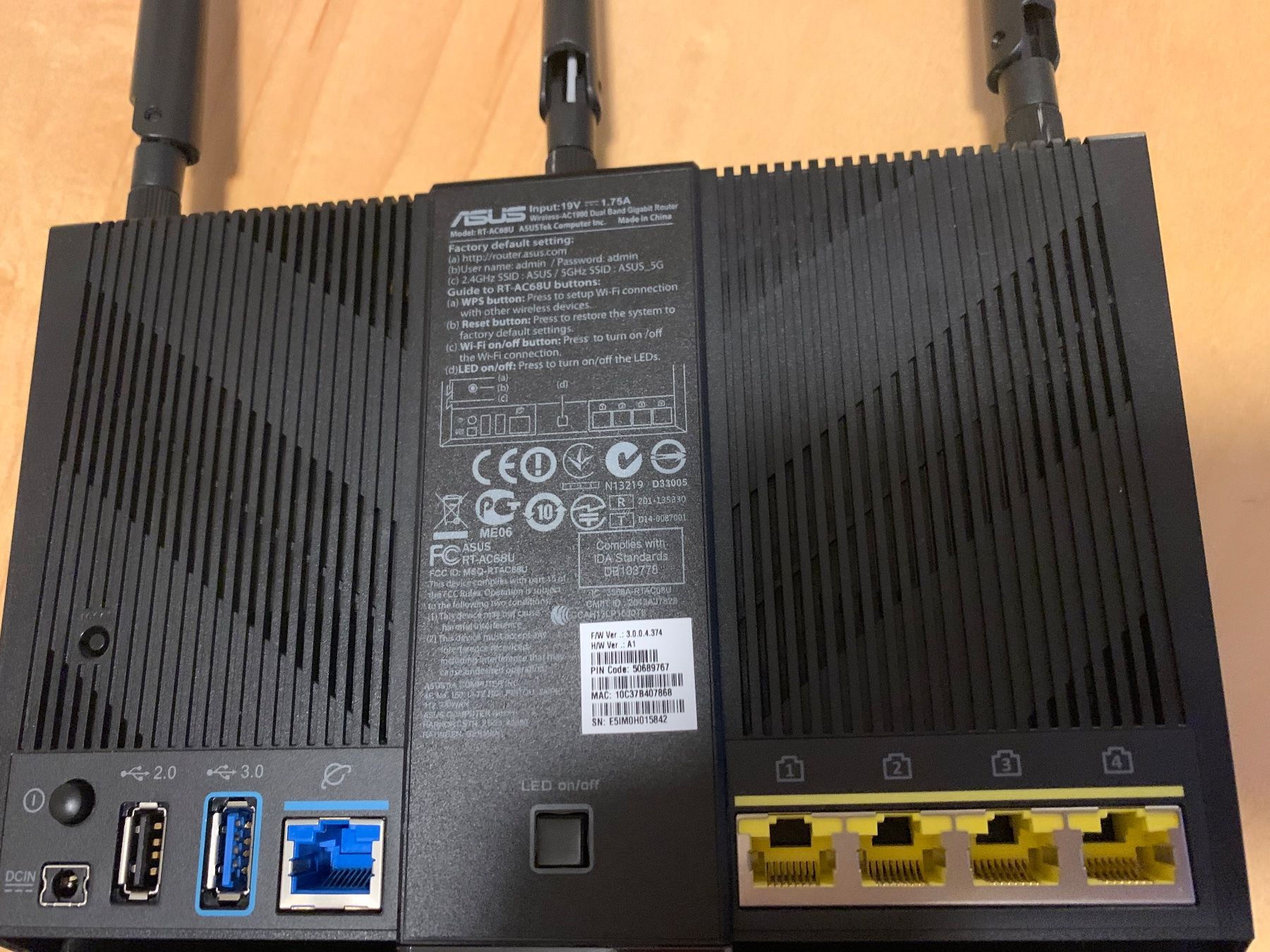 Asus Modems & Router: Router ASUS RT-AC68U Dual Band – Gebraucht aus Stäfa von Paulee 4