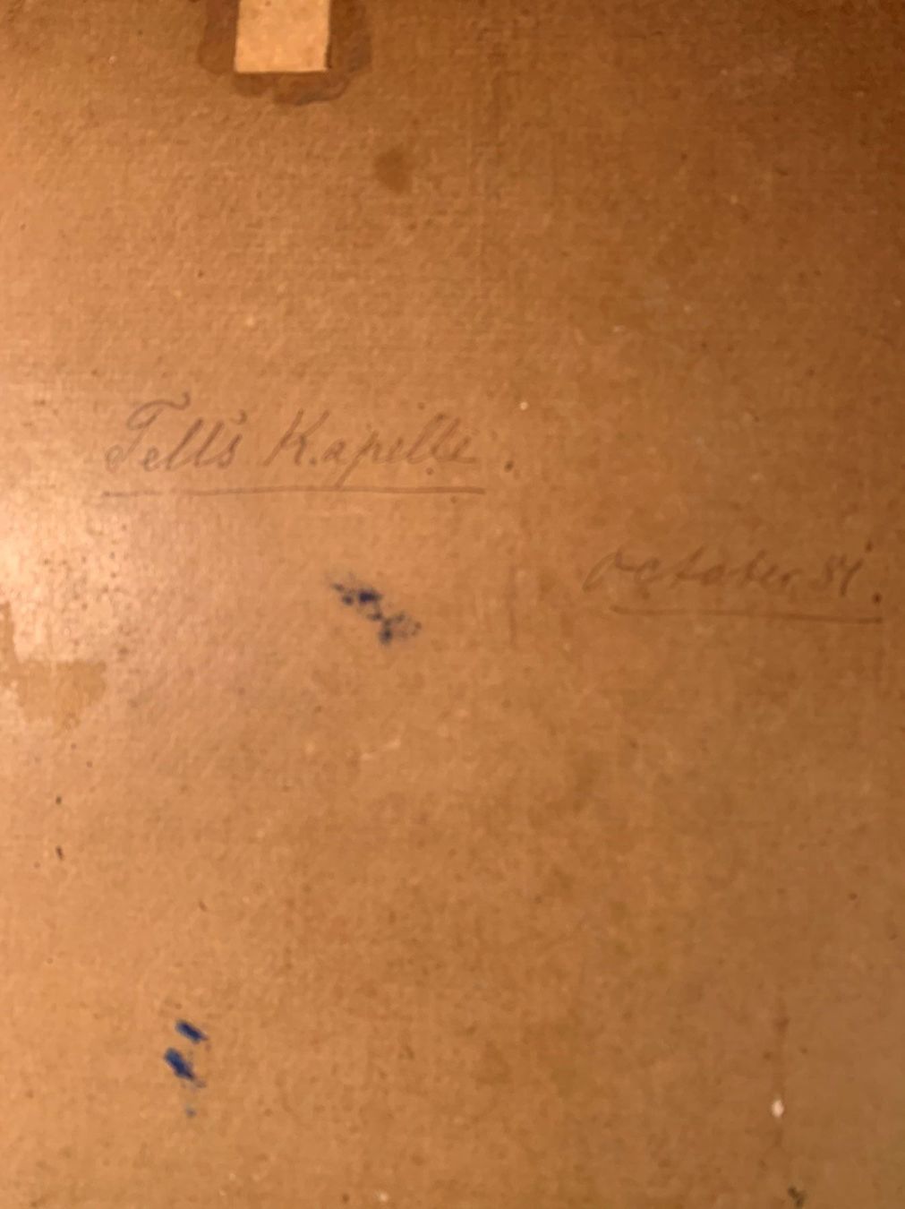 Gemälde: Tells Kapelle Orig. Gemälde Mono – Gebraucht aus Biel/Bienne von Katja01112 4