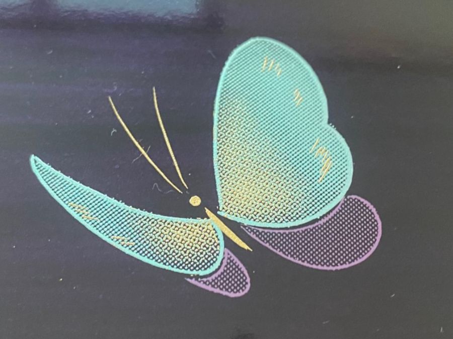 Piatti di portata: Japan Serviertablett mit Orchideendekor und Blattgold – Nuovo e nell'imballaggio originale da Aarau venduto da chicochicomama 4