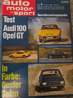 AMS 8/69 Opel GT Audi 100 Lancia Flavia Coupé 128 Primula xa