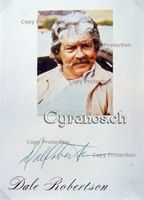 Dale Robertson (1923-2013) Schauspieler - Autogramm