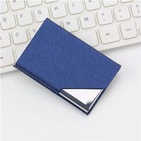 💳 Visitenkartenhalter Etui Blau – PU Leder & Edelstahl