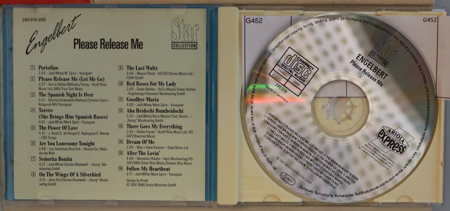 CDs: ngelbert – Please Release me – Gebraucht aus Luzern von CONTENTI 1