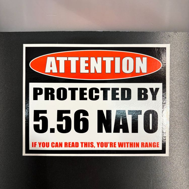 🟣TOP XXL USA Sticker ACHTUNG 5.56mm 223rem TACTICAL PREPPER (Neu und ...