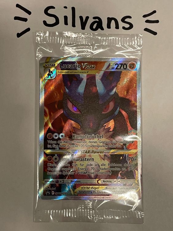 Lucario VStar Alternativ Art Black Star Promo SWSH291 DE | Kaufen auf ...