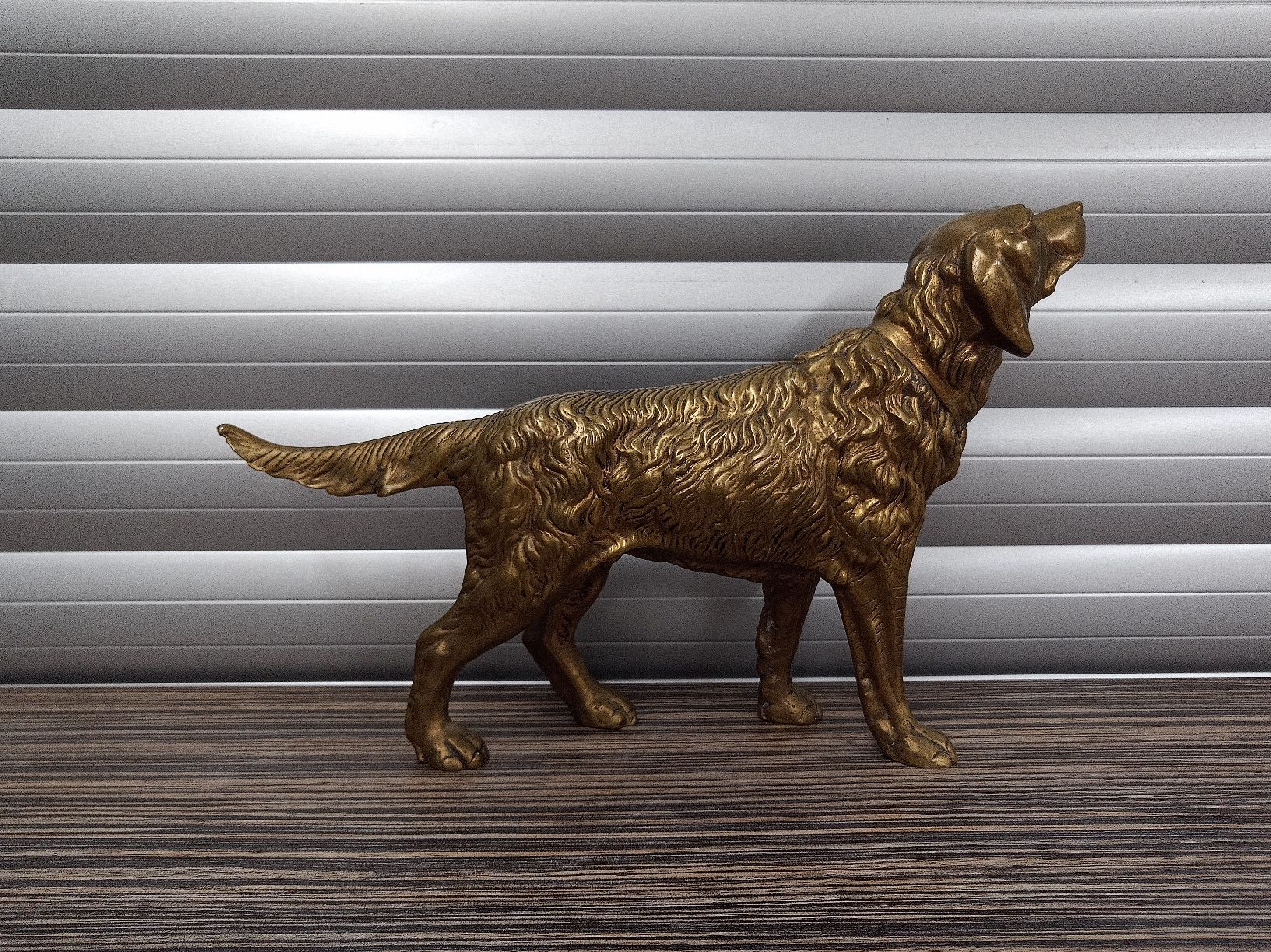 Statuette: Hund aus Messing / Vollmessing Hund Figur – Usato da Reiden venduto da Zofi-Brocki 2