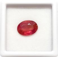 Rubis ovale LGF 11x7 mm - Valeur 130.- Fr