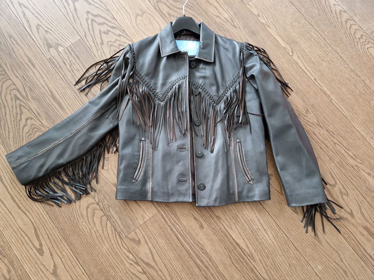 Max Mara Giacche: Lederjacke Weekend Max Mara braun mit Fransen – Nuovo (secondo la descrizione) da Wohlen AG venduto da Coco_91
