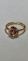 Bague Rose Piaget taille 50 en or rose + brillant