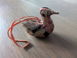Deko Ente aus Holz (?), Vintage