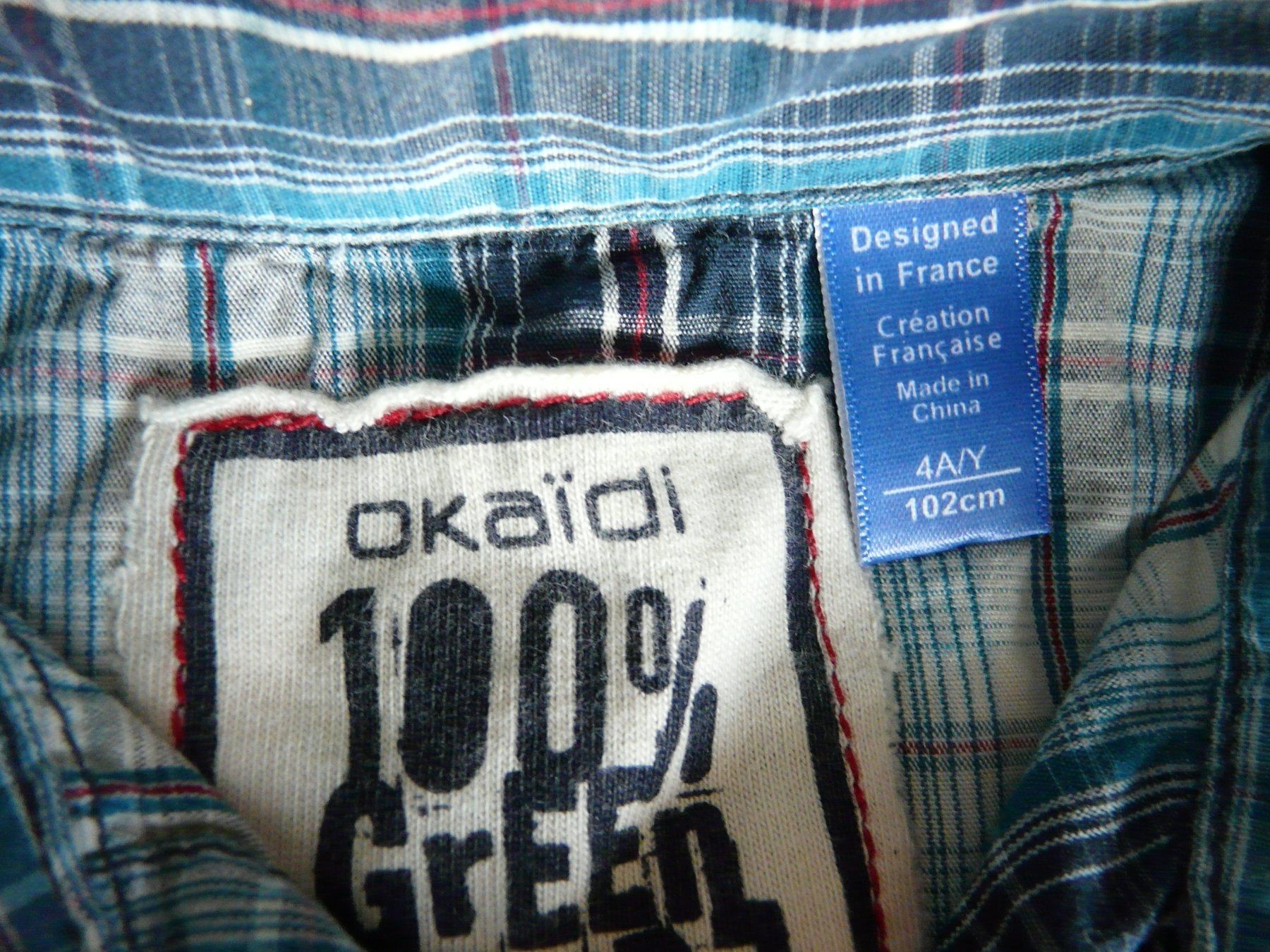 Okaidi Hemden, T-Shirts & Polos: Chemise Hemd Okaidi 104 – Neu (gemäss Beschreibung) aus ERLINSBACH von doudouce 2