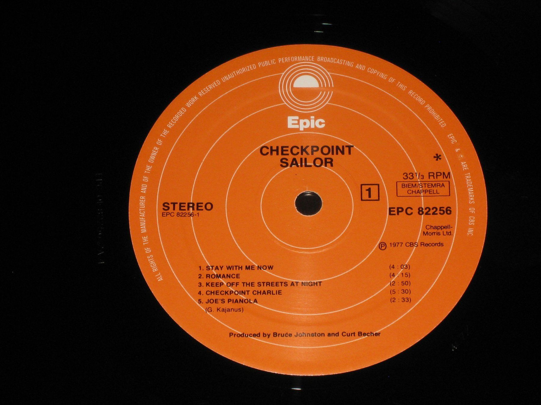 Vinyles: LP - SAILOR - CHECKPOINT – D'occasion à Steckborn par Quo7 1
