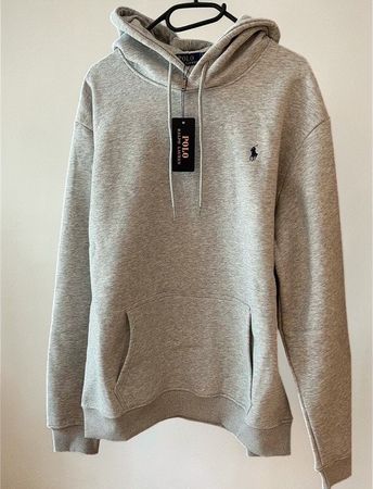 Polo Ralph Lauren Kapuzenpullover – Grau Meliert – Gr. XL
