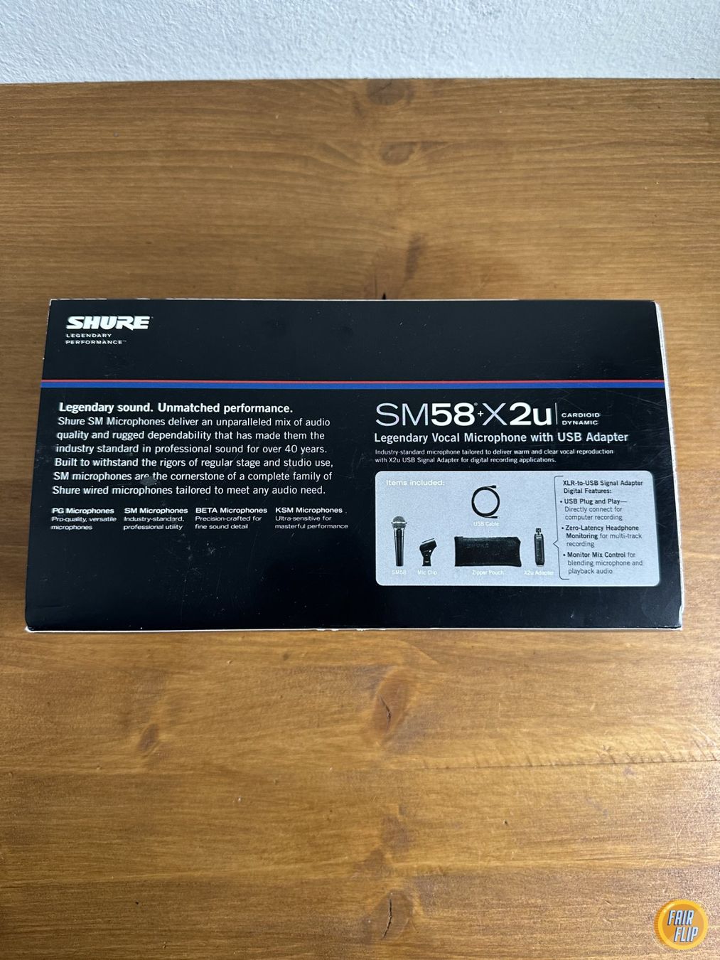 Shure Microfoni: Shure SM58 + X2u USB Digital Bundle Mikrofon Set – Usato da Luzern venduto da fairflip 2