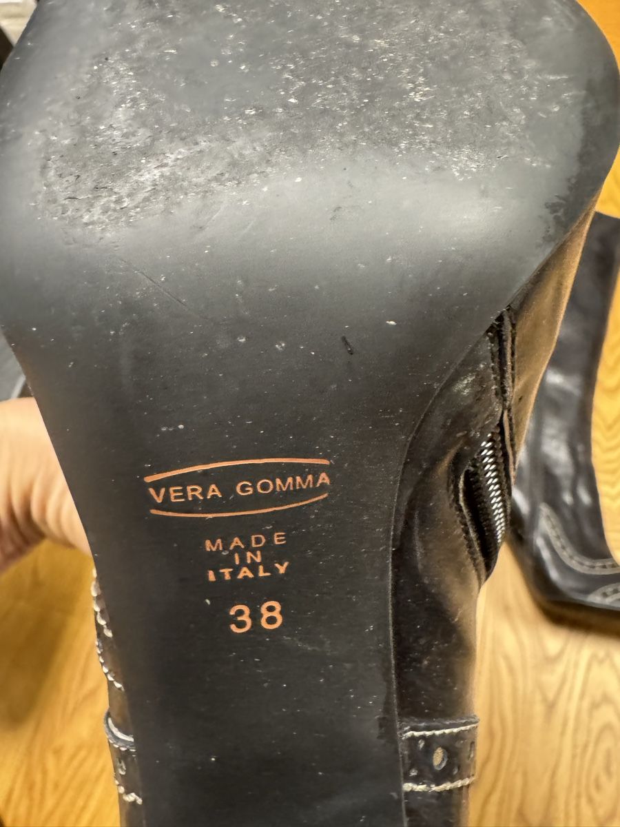 Navyboot Scarpe da donna: Lederstiefel High Heels, Gr. 38, – Nuovo (secondo la descrizione) da Haldenstein venduto da nicB74 5