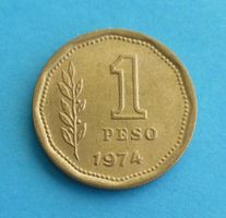 Münze Argentinien, 1 Peso 1974