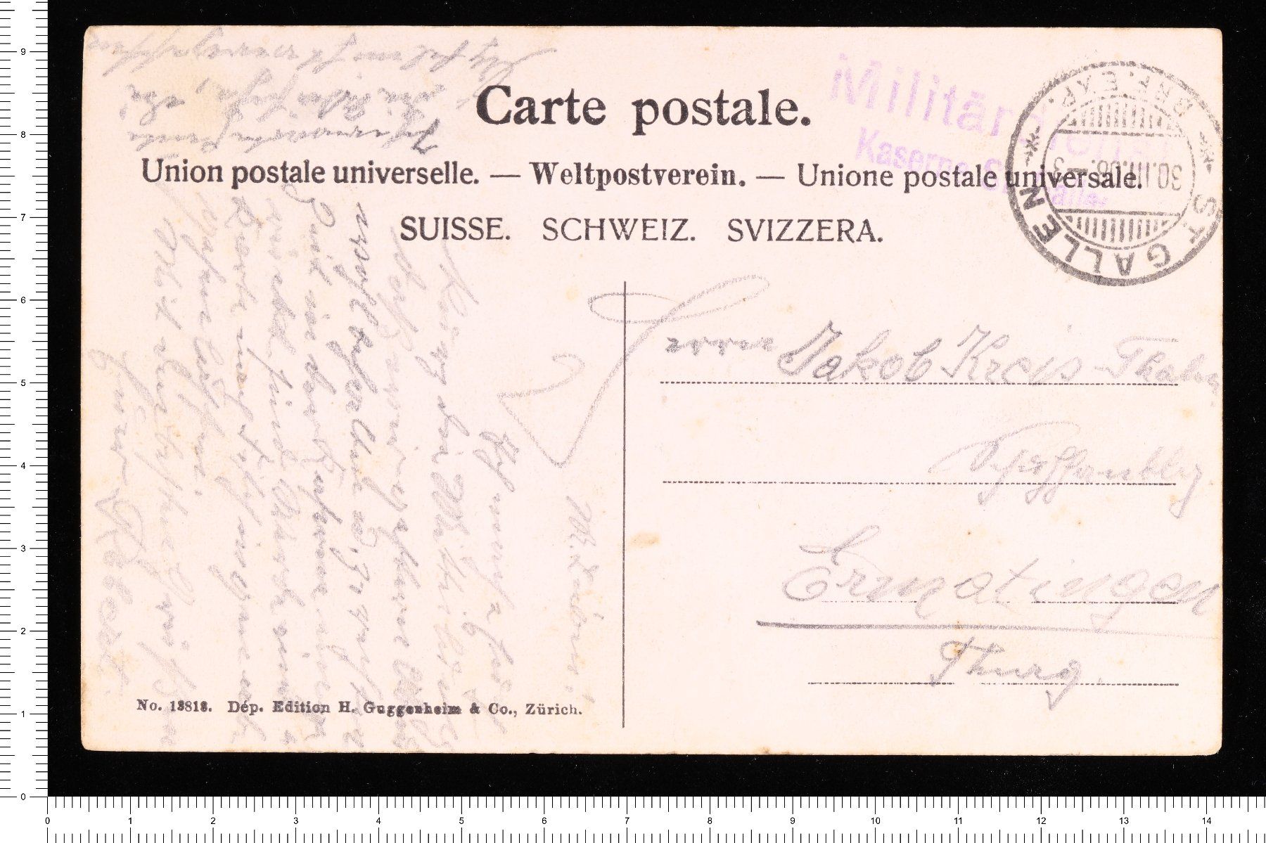 Cartoline postali: St. Gallen – Usato da Riehen venduto da Tignanello1 1