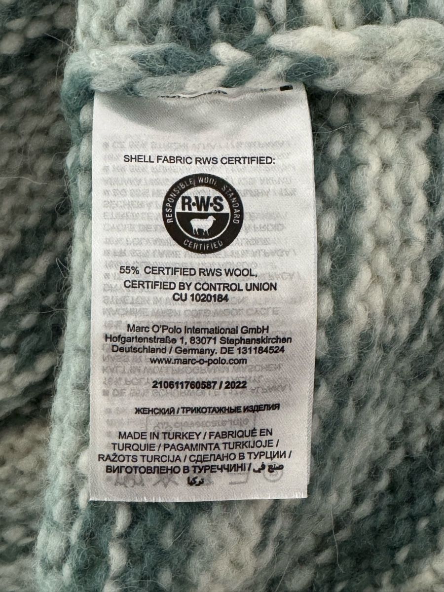 Maglioni & Felpe: Marc O‘Polo Responsible Wool Pullover, türkis, Grösse M/38 – Usato da Schaffhausen venduto da Alexli87 4