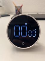 Kitchen Timer Digital Magnetic Countdown Up Clock,White