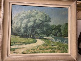 Neuer Preis!! Heinrich Nyffenegger, Aarelandschaft