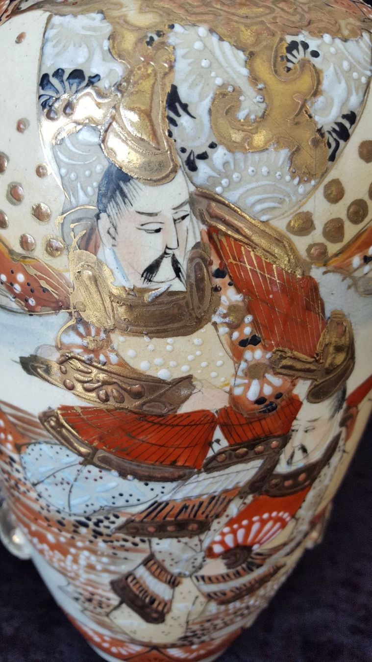 Vasen & Gefässe: antike jap. Samurai Satsuma Vase – Gebraucht aus Reinach von 3Guggerli 5