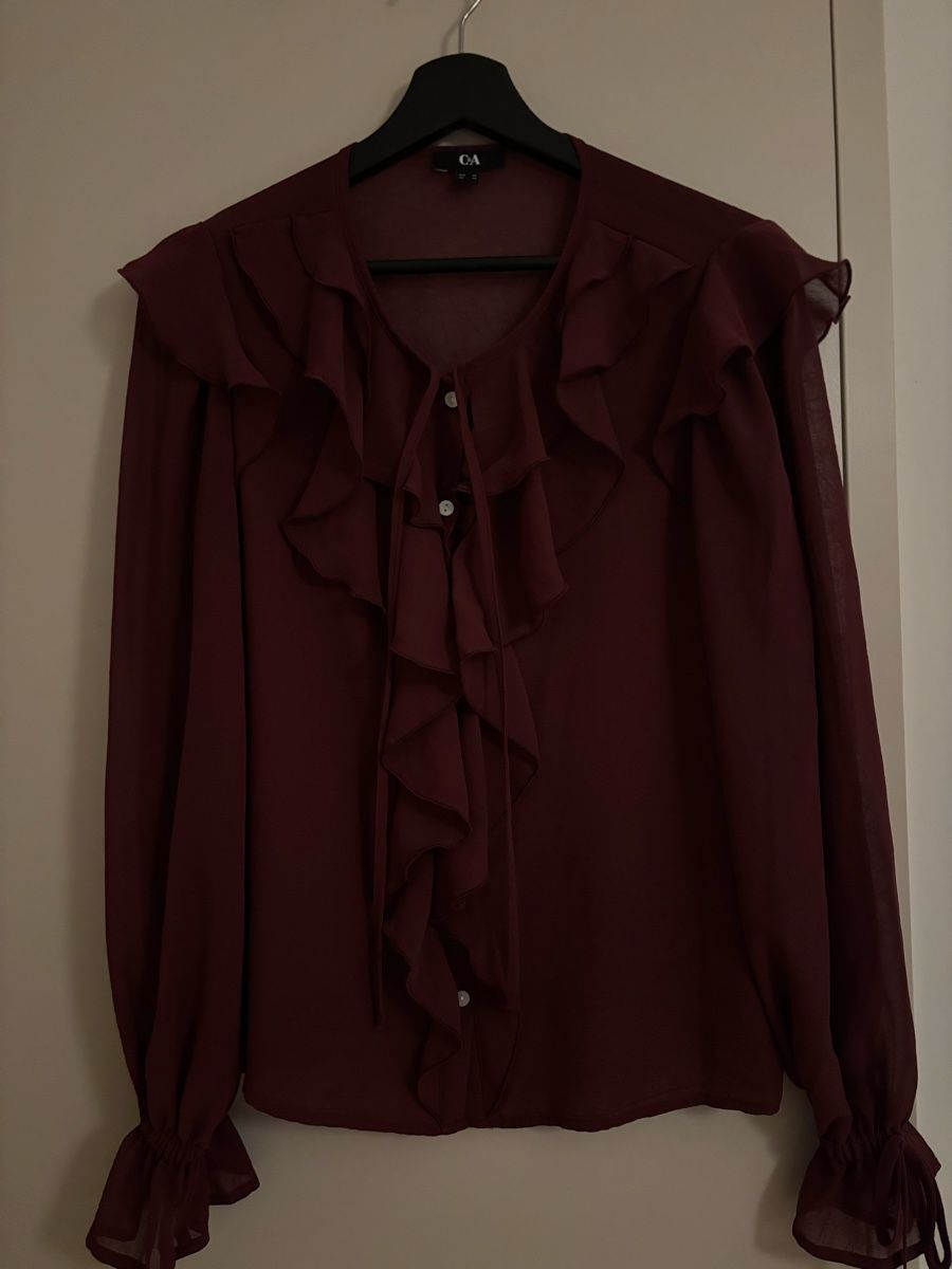 C&A Camicette: Süsse C&A Bluse mit Rüschen, Grösse 38 – Nuovo (secondo la descrizione) da Arbon venduto da Viktoriaa