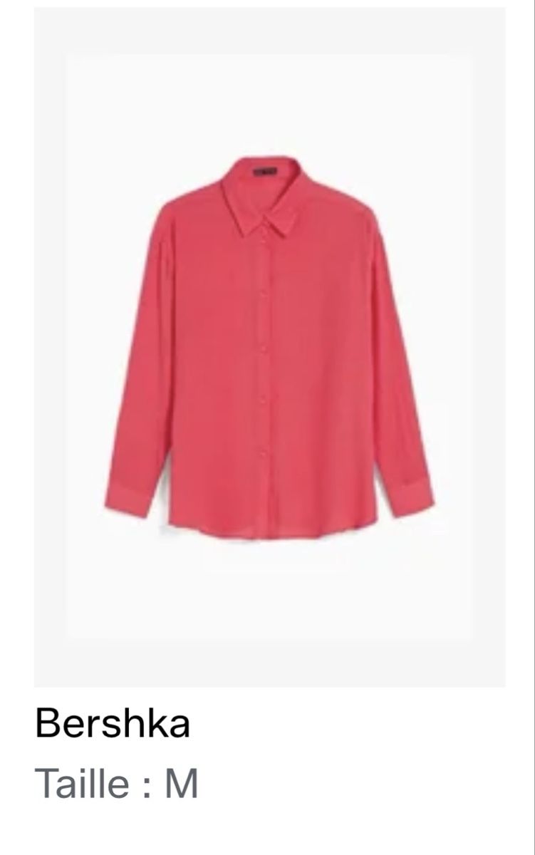 Bershka Camicette: Chemise corail Bershka, taille M  – Nuovo (secondo la descrizione) da Fribourg venduto da Mya_Asb