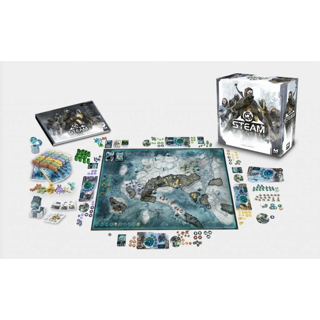 Giochi: Steamwatcher Kickstarter avec 3 extensions sous cellophane – Nuovo e nell'imballaggio originale da Nyon venduto da tekkboy1968 4