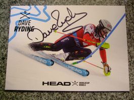DAVE RYDING (GB) SKISTAR  HANDSIGNIERT AK !
