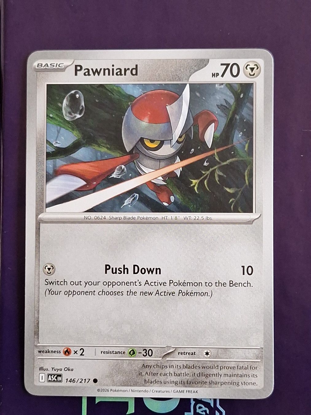 Pokémon Carte collezionabili: Pawniard - Pokemon Ascended Heroes – Usato da Altstätten SG venduto da GGsGameshop
