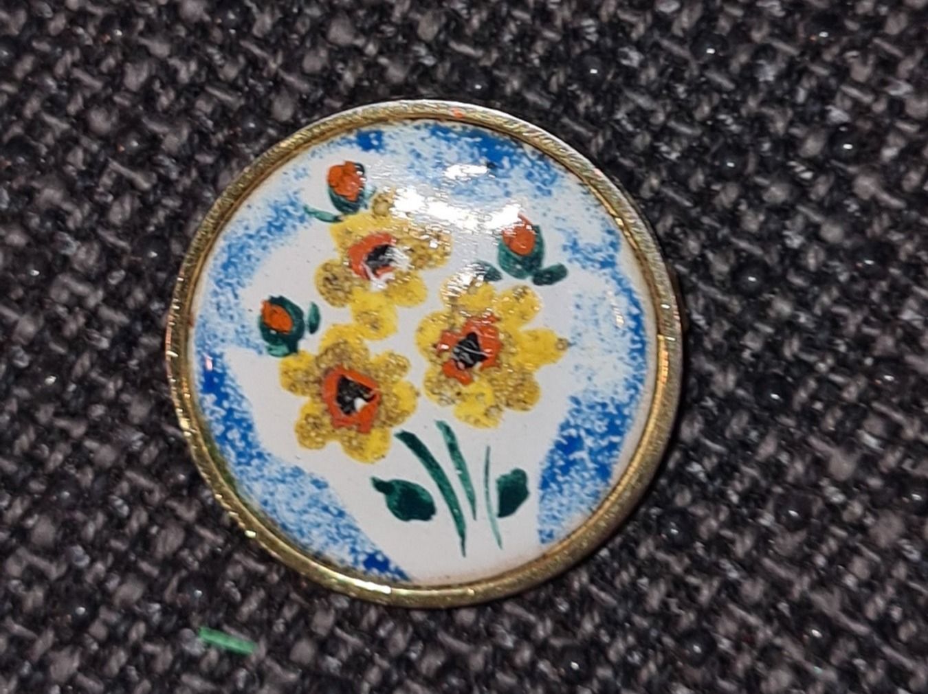 Broschen & Nadeln: Brosche Cloisonne Emaille, Handarbeit Unikate 1960 – Gebraucht aus Münchenbuchsee von babilibern 4
