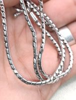 Vintage 925er Silber Unisex Halskette 80er Jahre Top