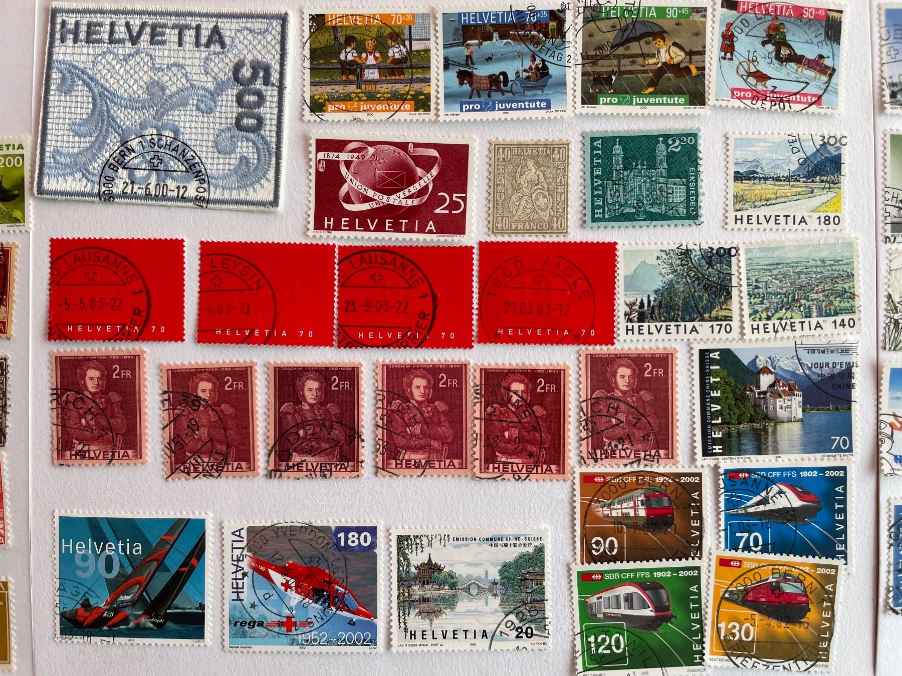 Tutti i francobolli: Env. 200 t. Belles oblitérations dès 5.- ! – Usato da Sonceboz-Sombeval venduto da Comment2 5