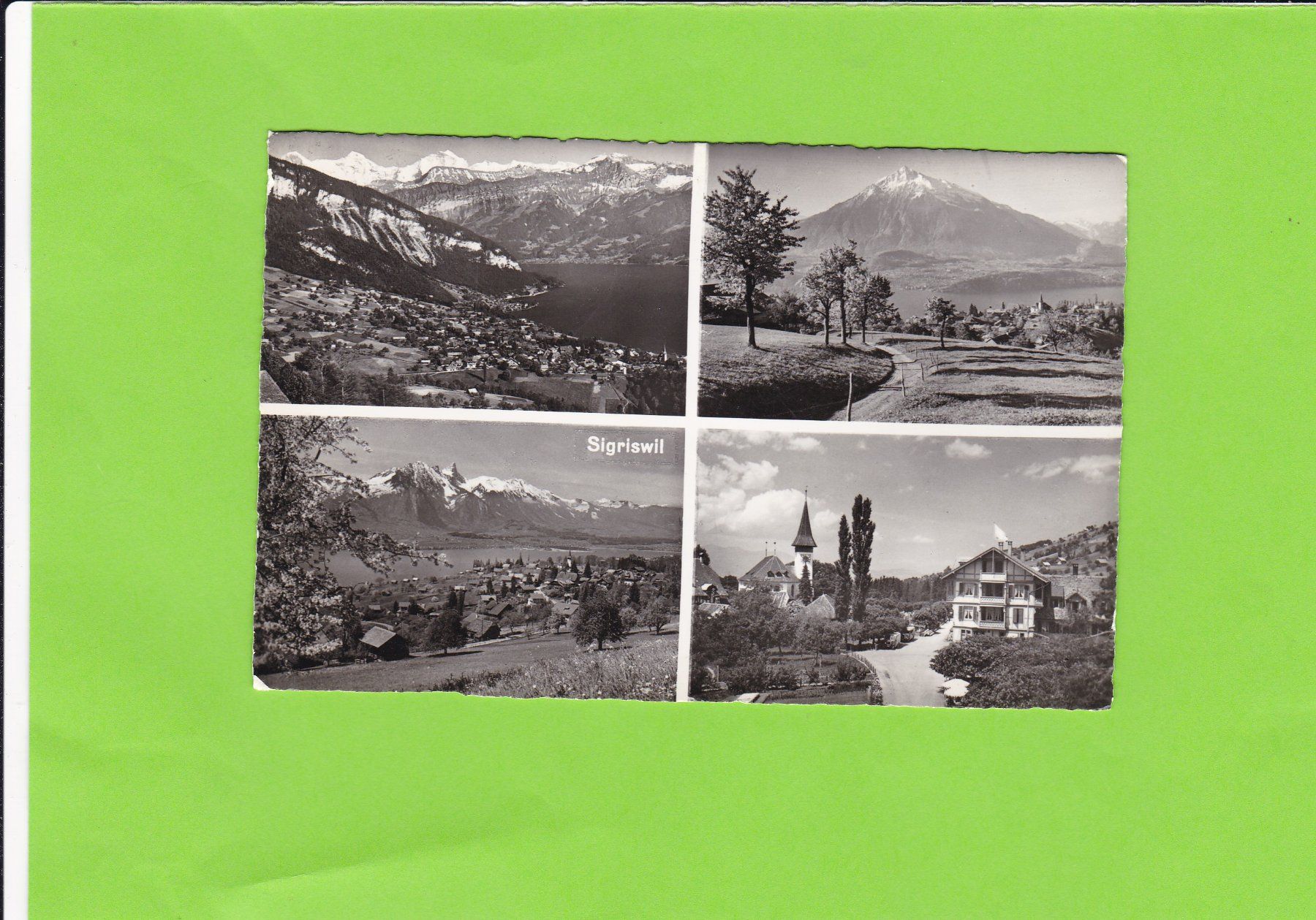 Cartoline postali: Sigriswil--4-Bildkarte – Usato da St. Peterzell venduto da neckertal