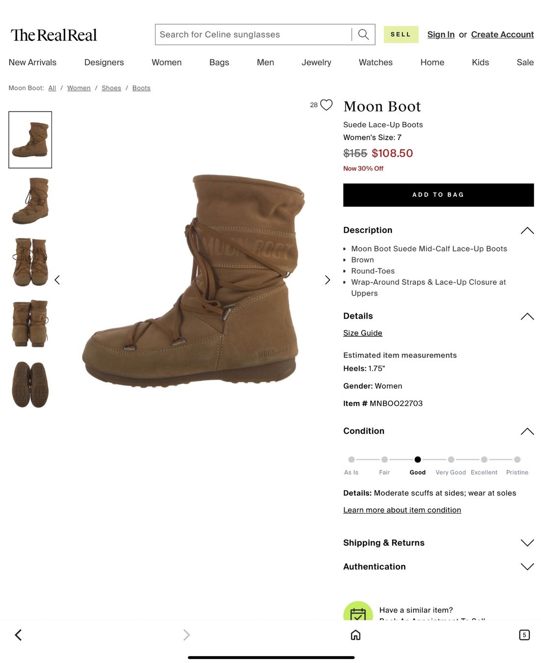 Moon Boot Scarpe da donna: MOON BOOT - Snowboot/Winterstiefel Gr.37, beige – Usato da Siebnen venduto da mac_8tmv 6