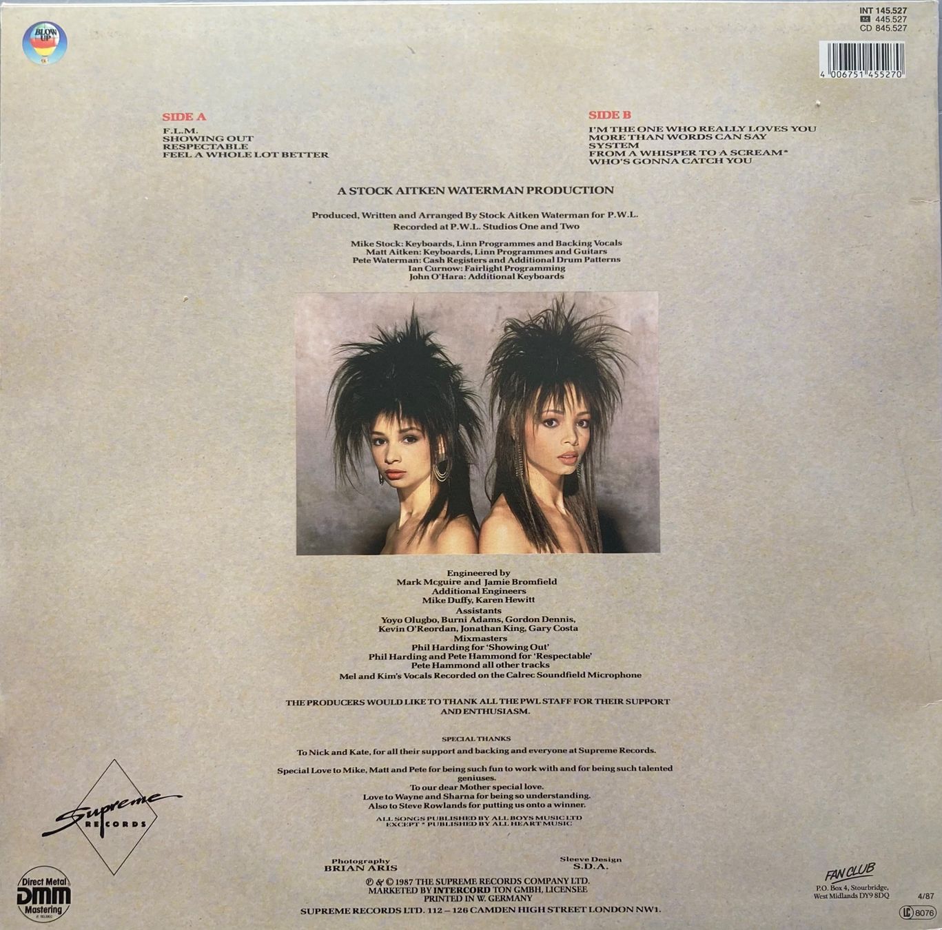 Schallplatten: MEL & KIM - F.L.M – Gebraucht aus Poliez-Pittet von Newtown-Records 2