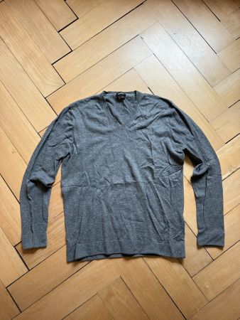 MASSIMO DUTTI - Wollpullover grau mit Kaschmir XL