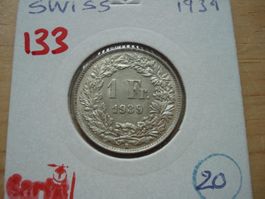 (133)  1 Franken  1939