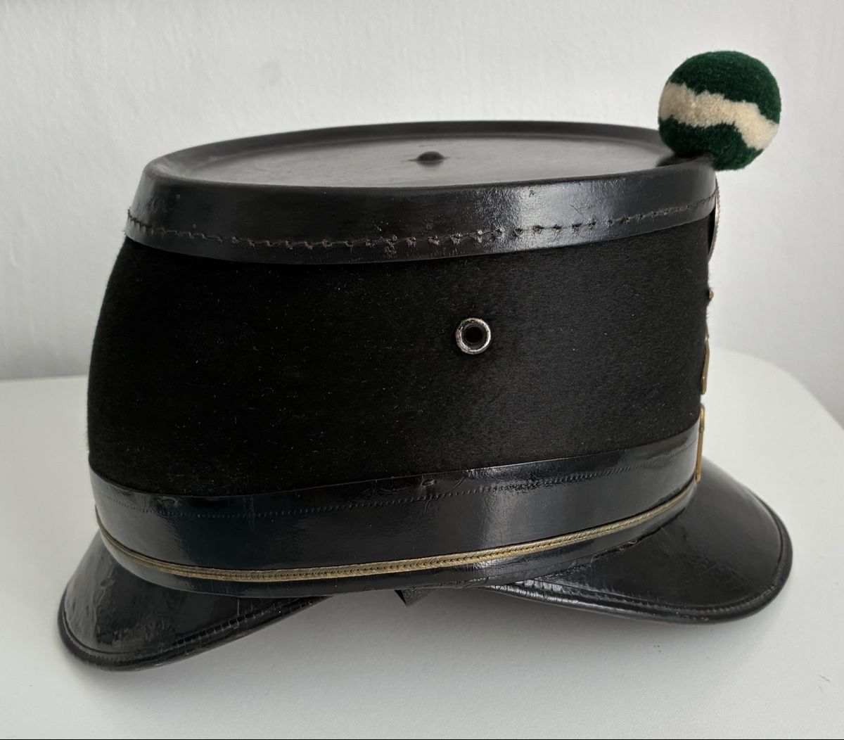 Schweizer Armee Uniformi: Tschako 1898 ZH – Usato da Gutenswil venduto da Antiques77 3